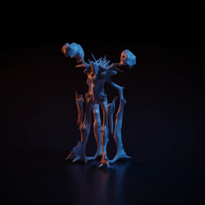 AI Treant guardian from fantasy lore, nature-infused. complex geometry ...