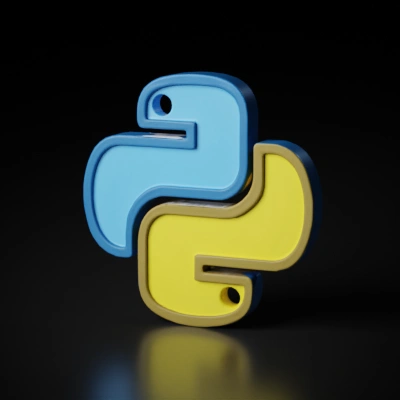 AI Python programming language logo. 3D Models | Realistic Python ...